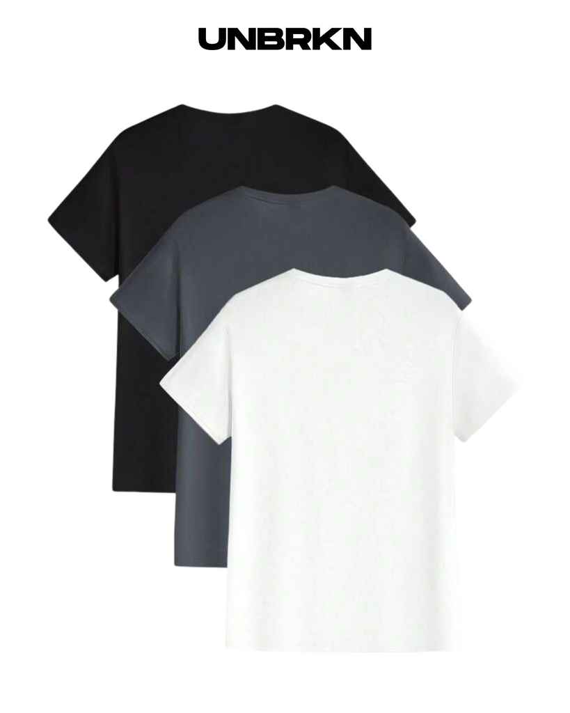 Pack 3 T-shirt Oversize Black Gray White