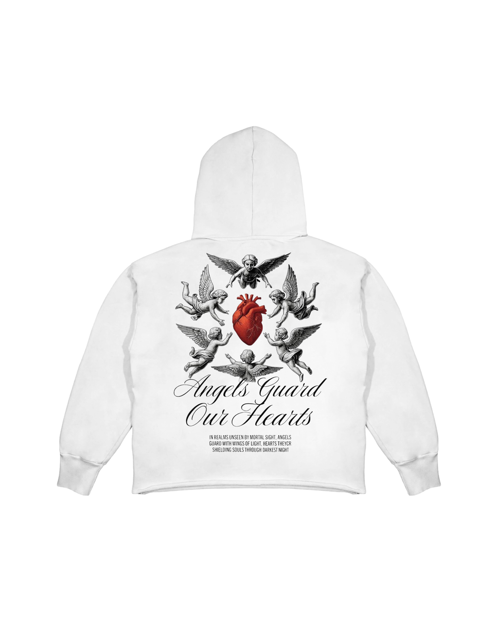 Hoodie Angels Guard Our Hearts .